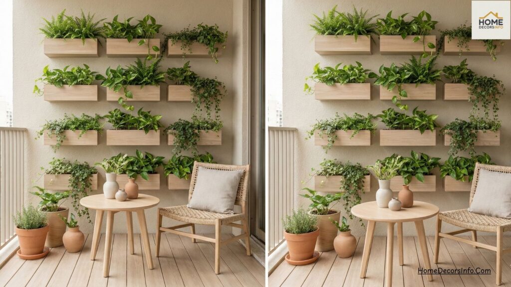 Plants on the wall that are inspired by Vertical Garden