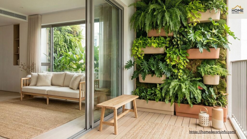 Living walls that link your balcony to the style inside