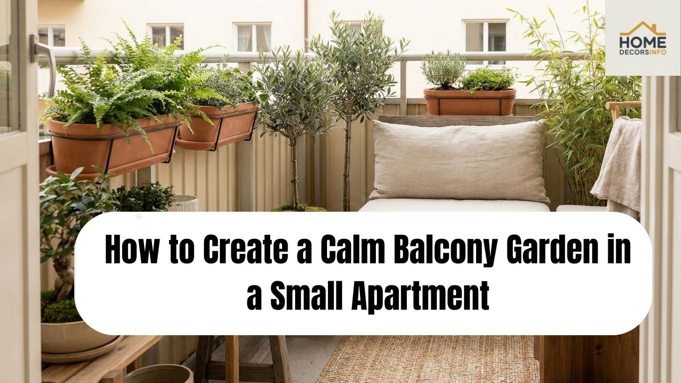 calm balcony garden