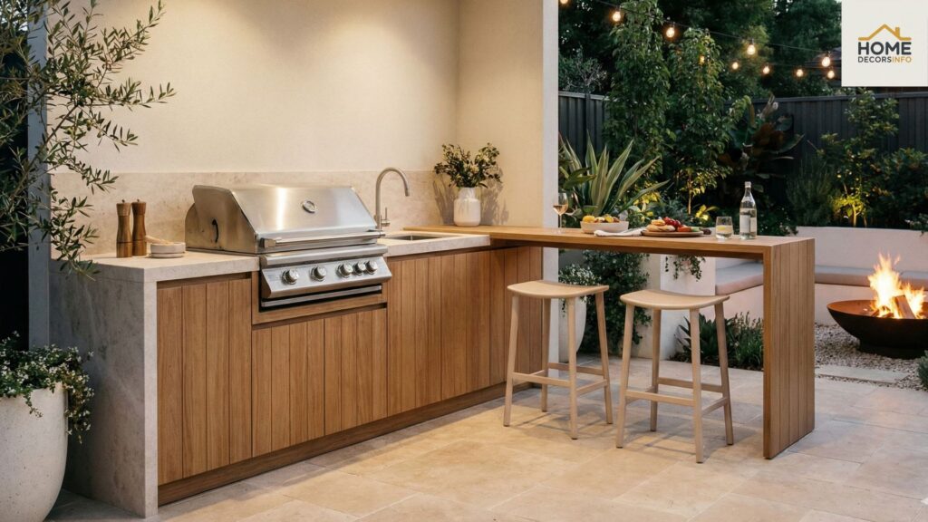 compact outdoor kitchen design
