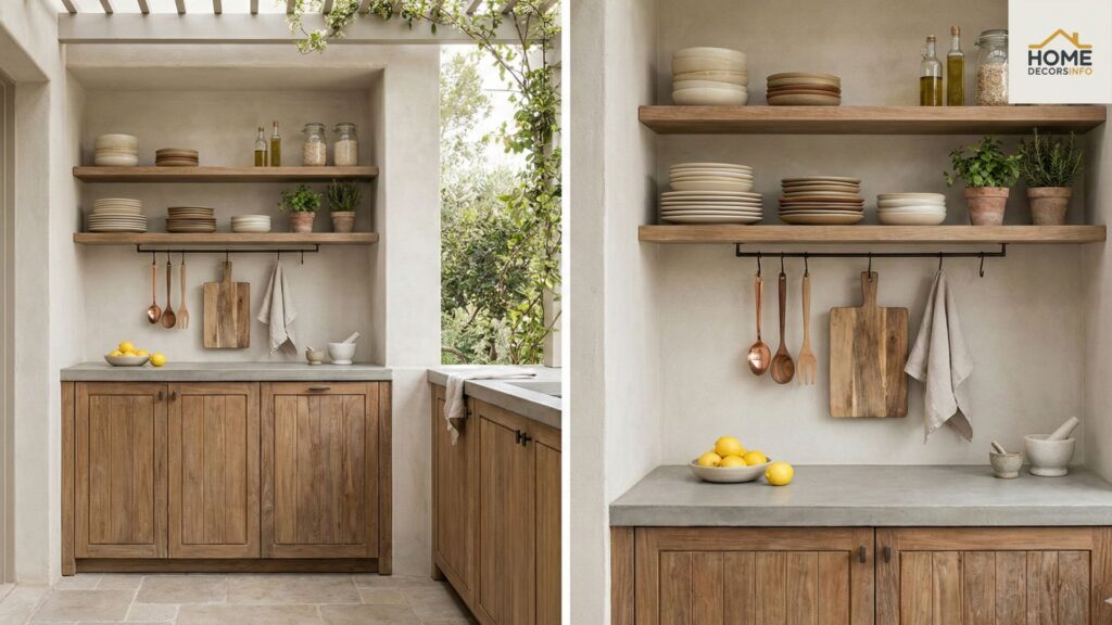 minimalist outdoor kitchen