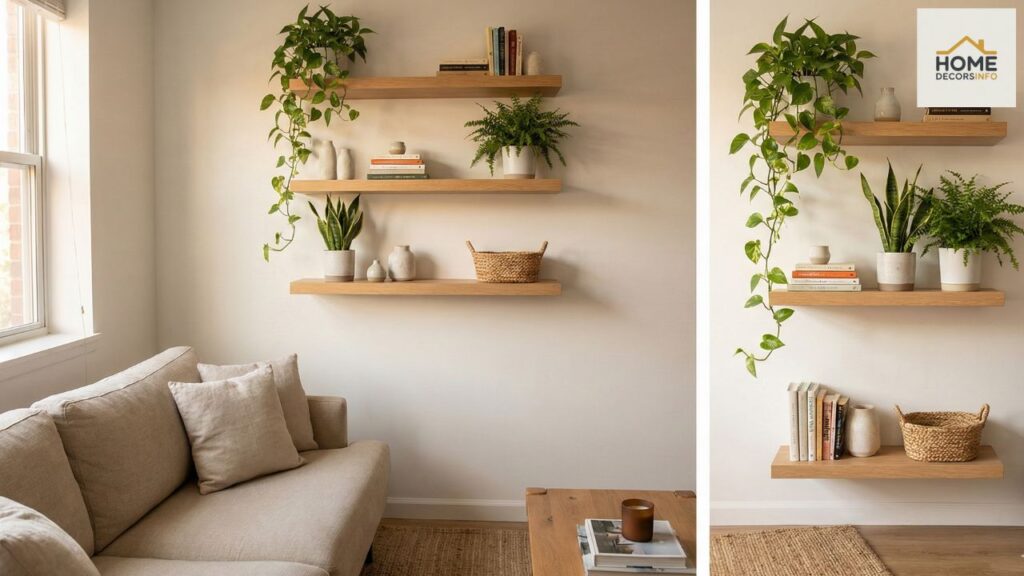 small living room plant decor