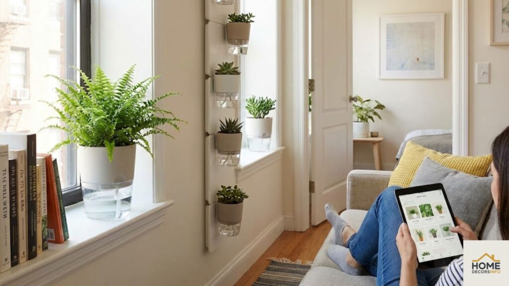 self watering planters for indoor plants