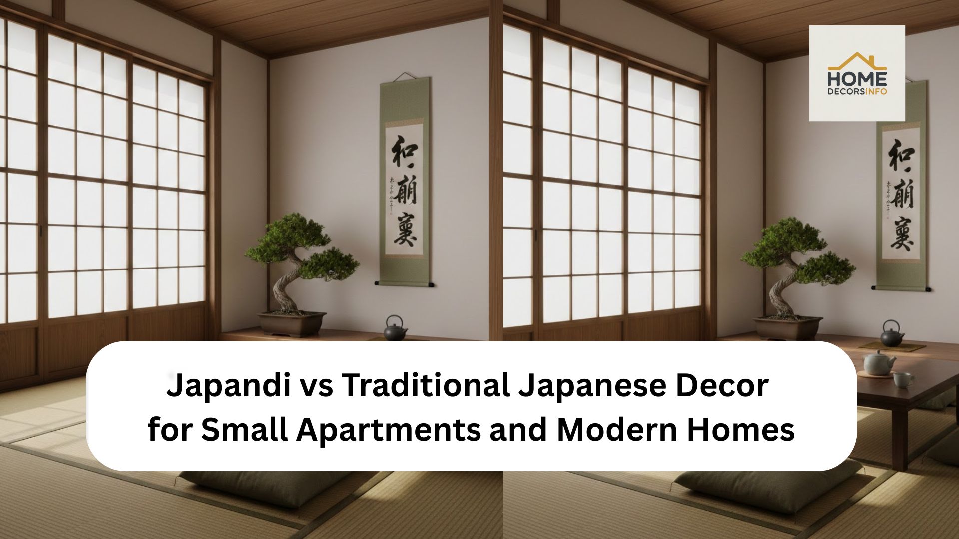 Japandi vs Japanese decor