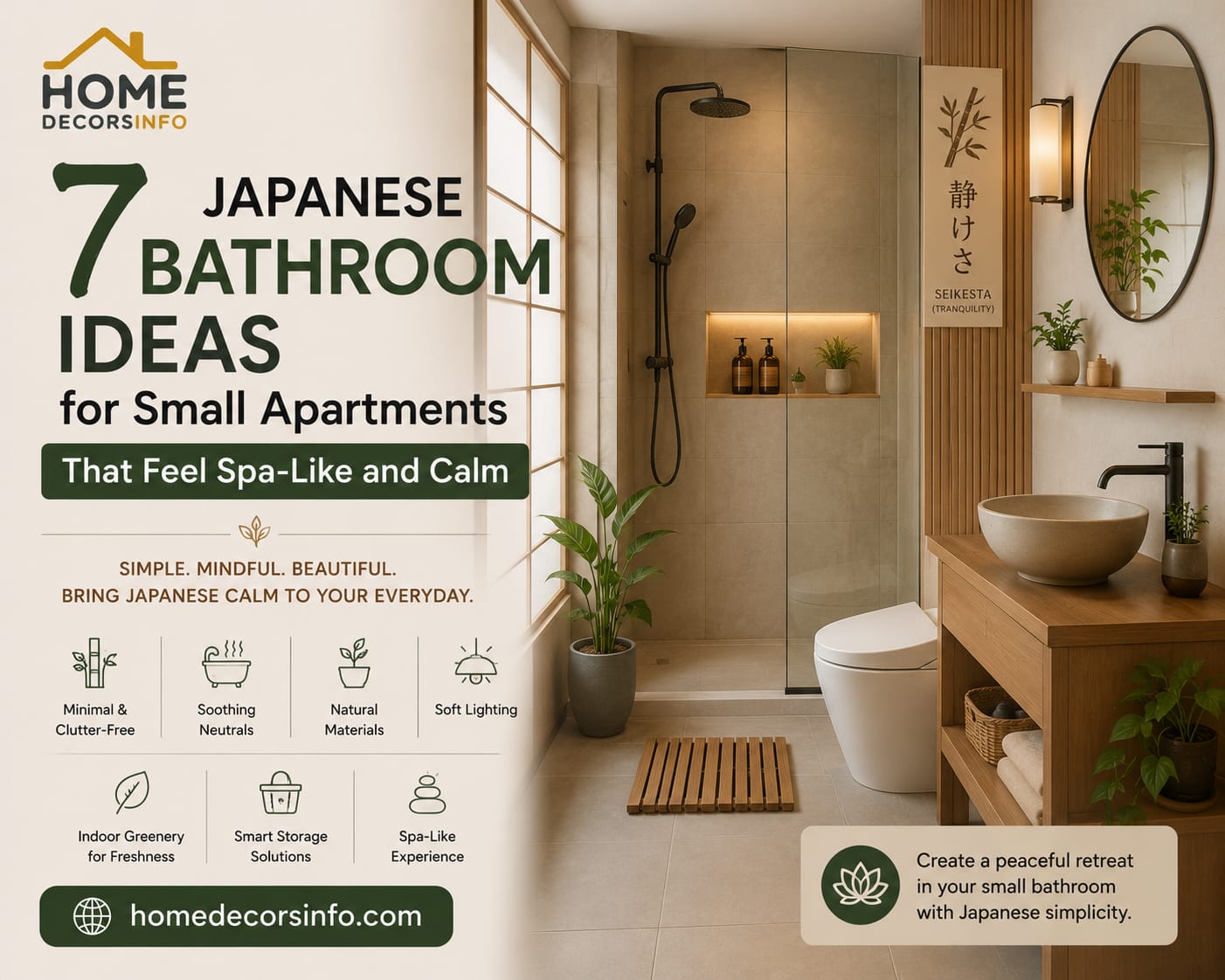 Japanese bathroom ideas for small apartments