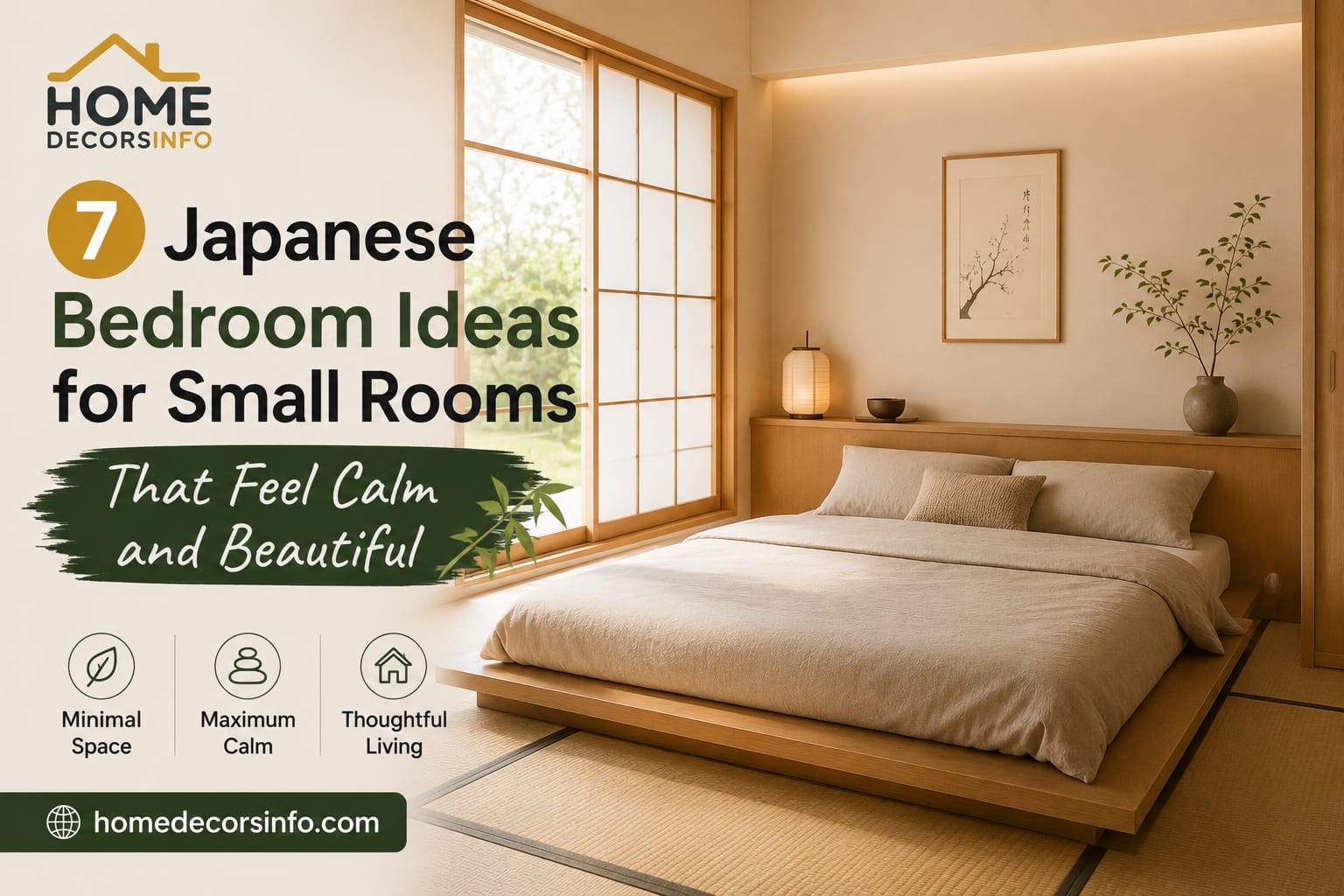 Japanese bedroom ideas for small rooms