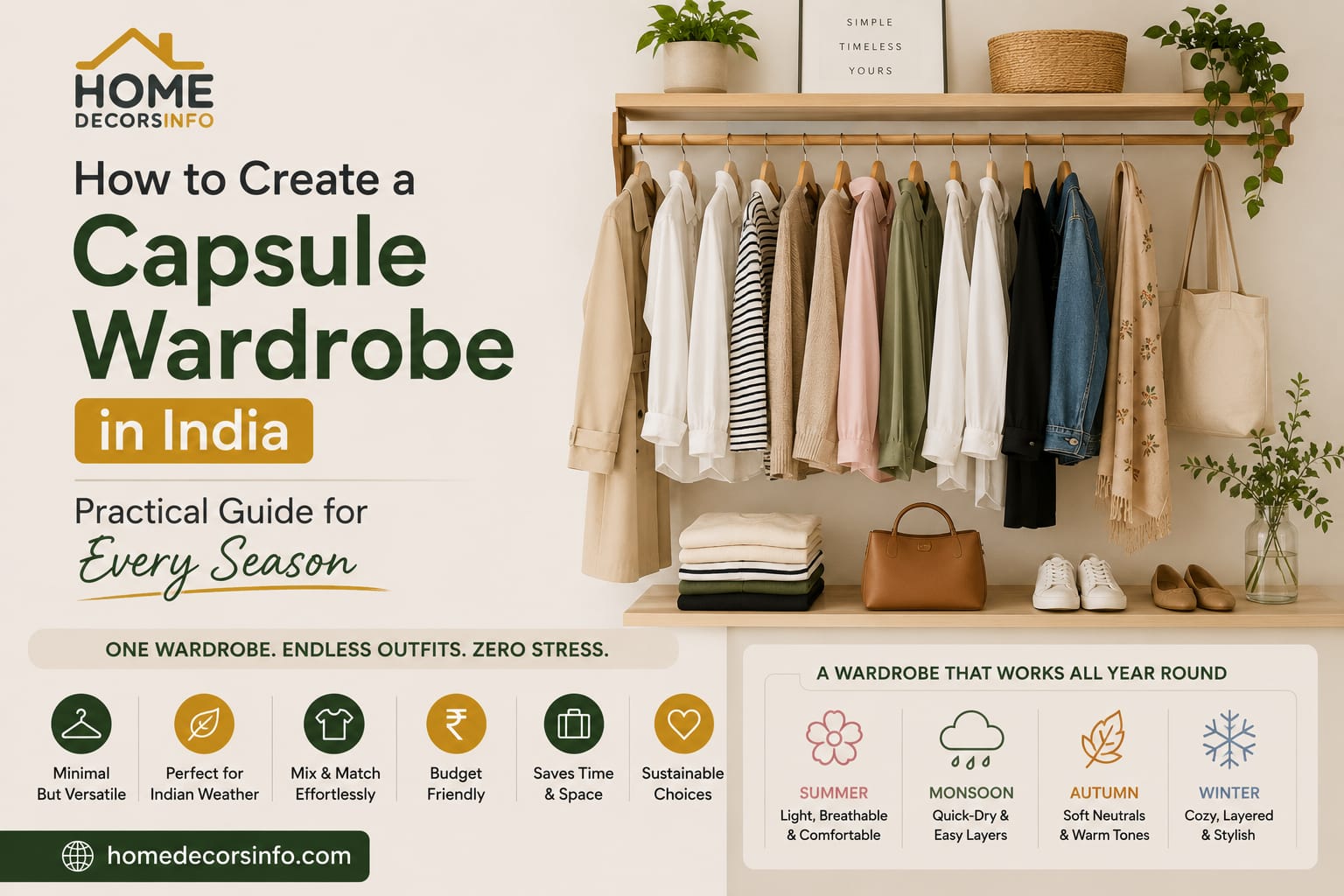 how to create a capsule wardrobe in India