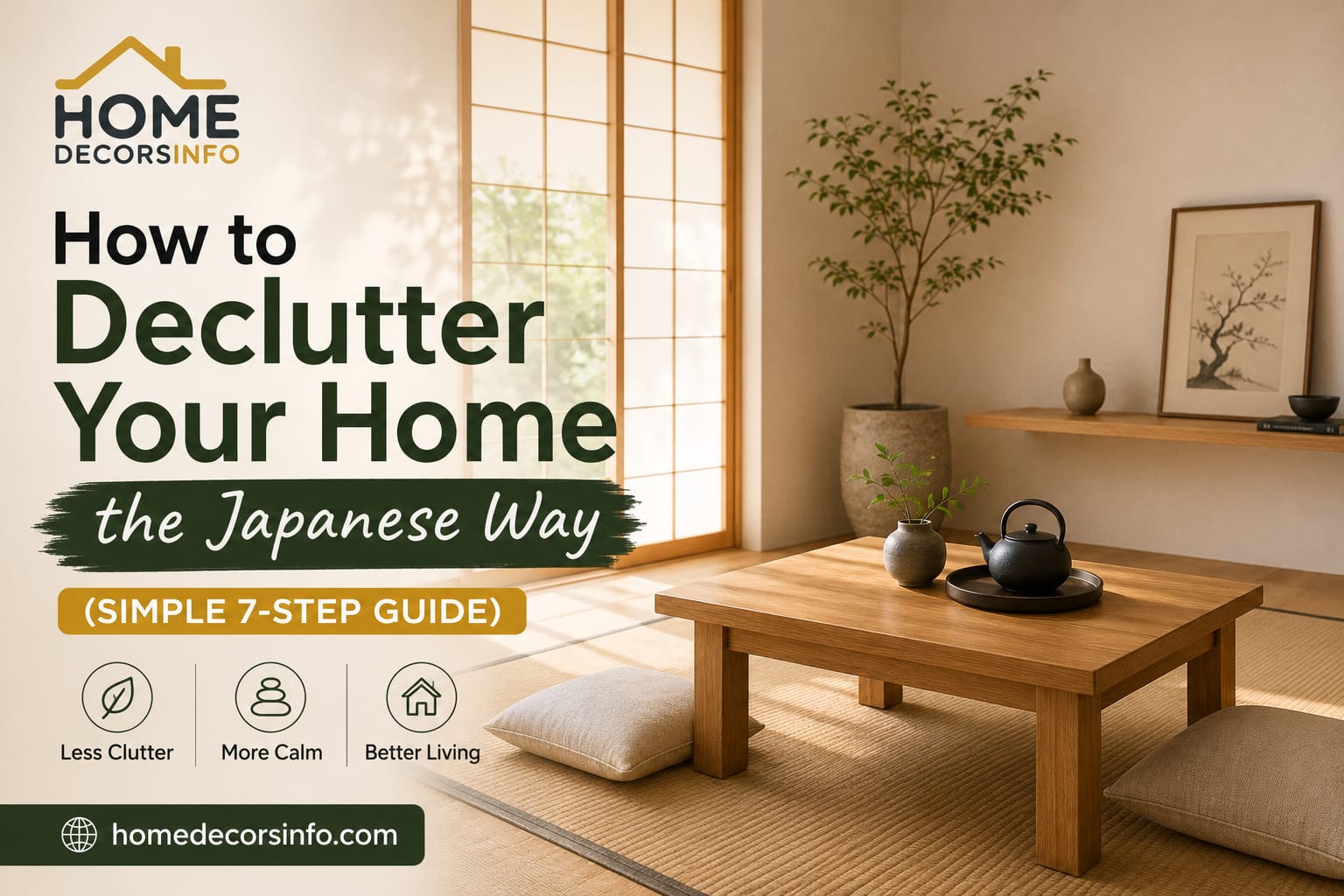 how to declutter your home the Japanese way
